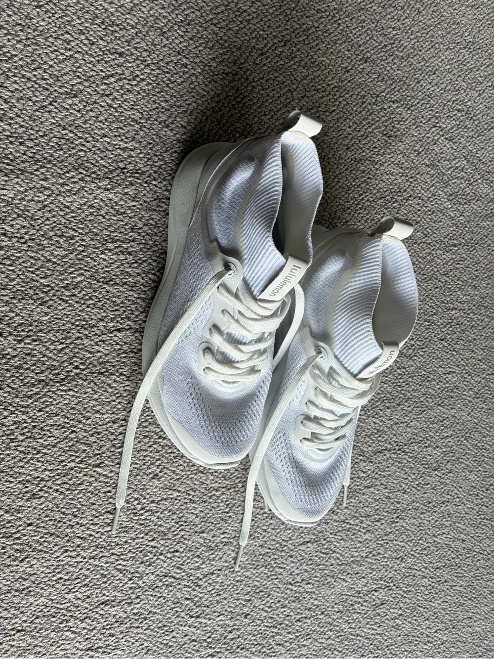 Lululemon Chargefeel Workout Mid White Running Shoes Women's.Sz 6